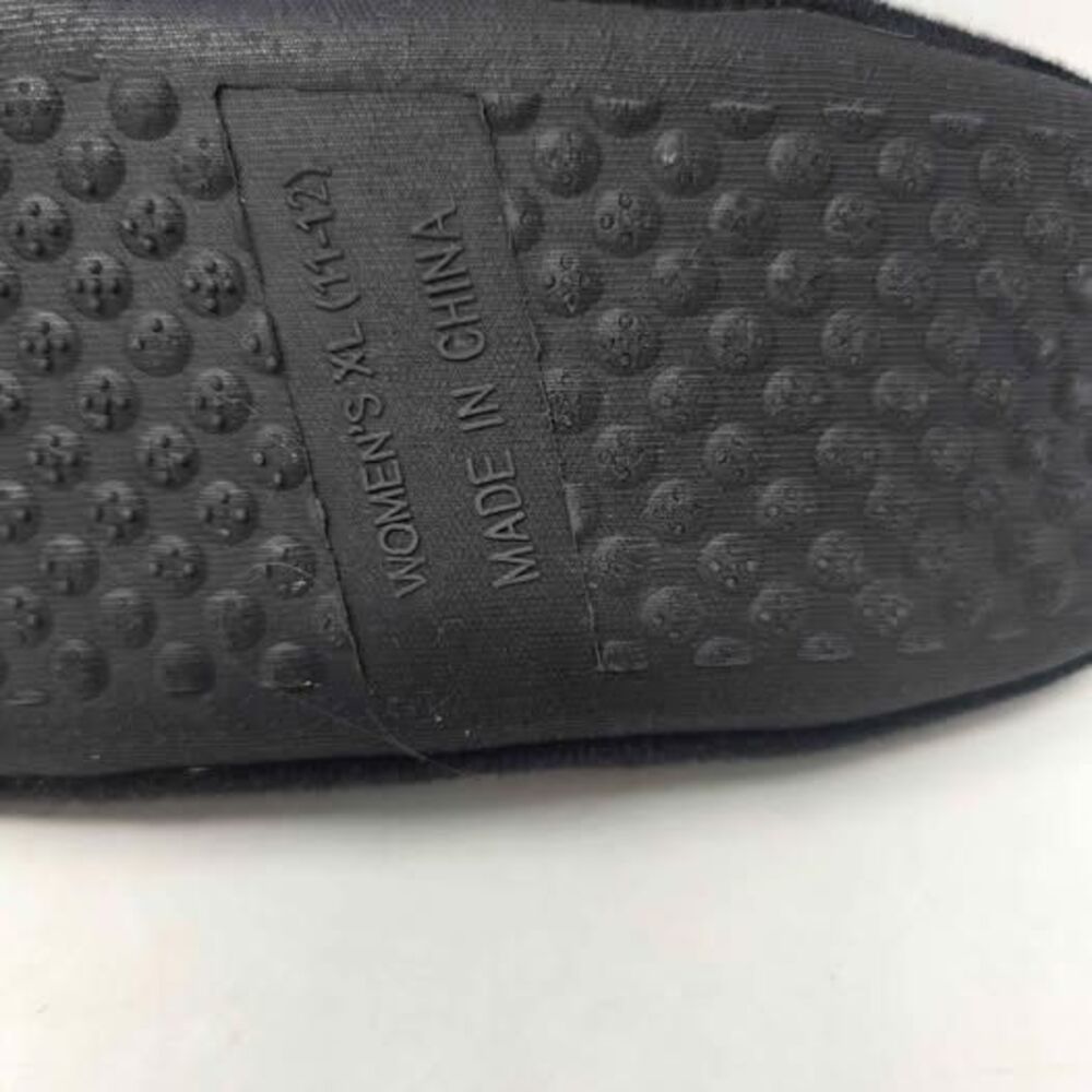 Pittsburgh Steelers Cable Knit Sherpa Slippers Womens XL 11-12 Black Bootie - Picture 9 of 10